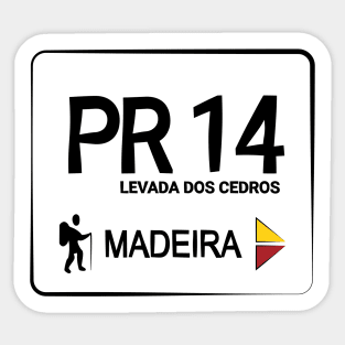 Madeira Island PR14 LEVADA DOS CEDROS logo Sticker